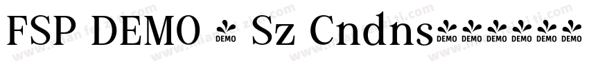 FSP DEMO - Sz Cndns字体转换